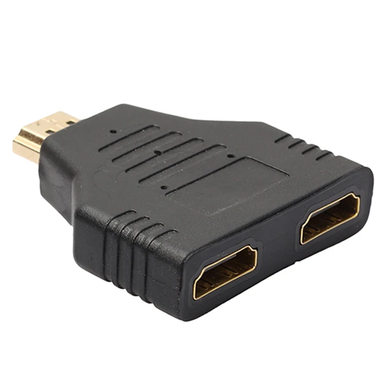 1080 P 1 в 2 Переходник HDMI разветвитель штекер Женский Onversion головной адаптер Мужской