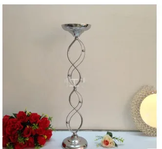 Trumpet vase wedding props silver plating T Taiwan Road cited main table flower arrangement | Дом и сад