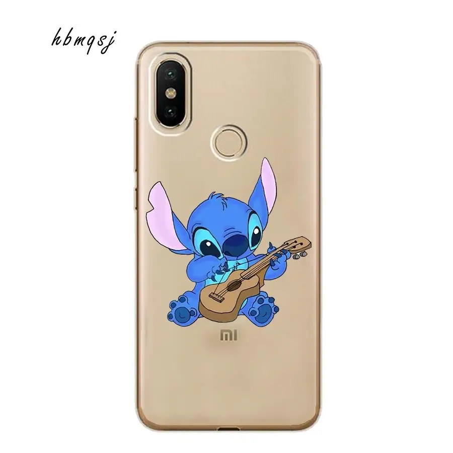 Милый чехол funda для xiaomi mi a2 lite силиконовый мягкий мультфильм Стич ckey Оригинальный