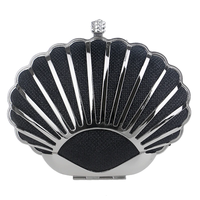 YINGMI Women Evening Bag Popular Fashion Alloy Day Clutch Bags Crystal Shell Small purse Wedding Bridal Diamond |