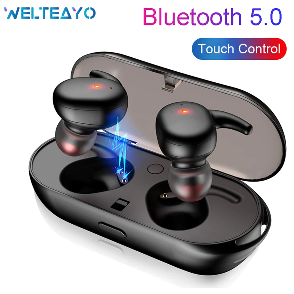 Bluetooth 5 0 наушники беспроводные TWS стерео мини гарнитура сенсорное управление с