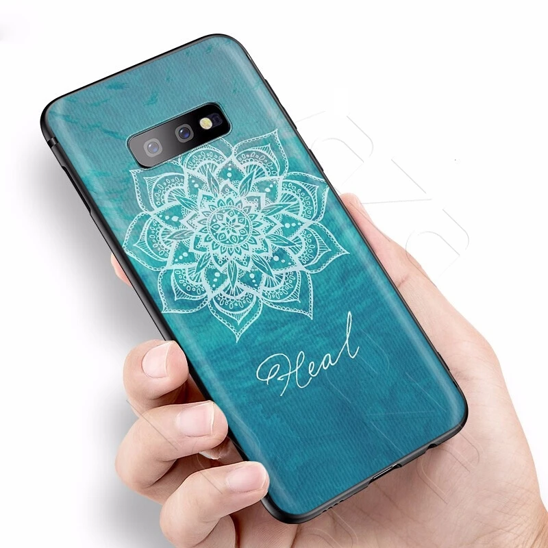 Lavaza Mandala Chakra Insist Yoga Case for Samsung Galaxy Note 10 Plus A10 A30 A40 A50 A70 M20 A20 A20S A10S A30S A50S |