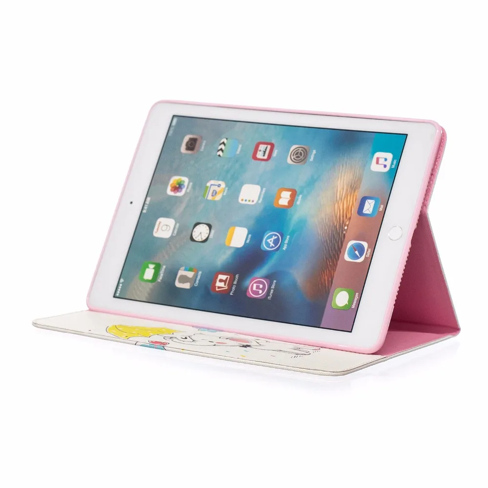 Чехол для планшета Apple iPad 9 7 2017 2018 защитный чехол с мультяшным слоном и пандой
