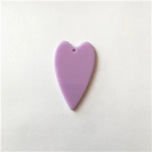purple Новое поступление! 38x23mm100pcs/лот Акриловые подвески в форме сердца для серьги-гвоздики/серьги аксессуары/детали для серег DIY - Цвет: purple