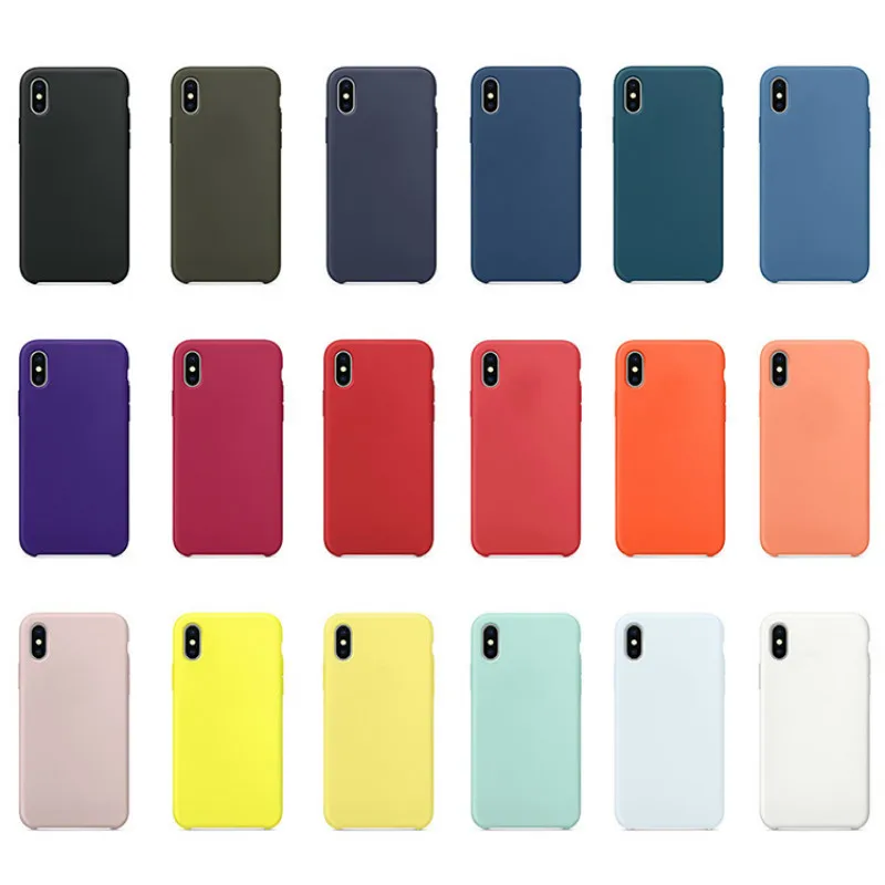 Жидкий силиконовый чехол xindman для iphone 6 6s plus 24 цвета Оригинальный 7 7plus 8 8plus X XS XR XSMAX