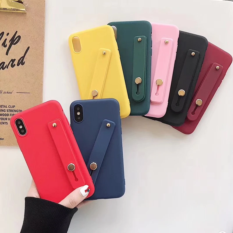 Ainike силиконовый браслет для рук чехол на запястье подставка мягкий TPU iPhone 5S SE 6 6splus