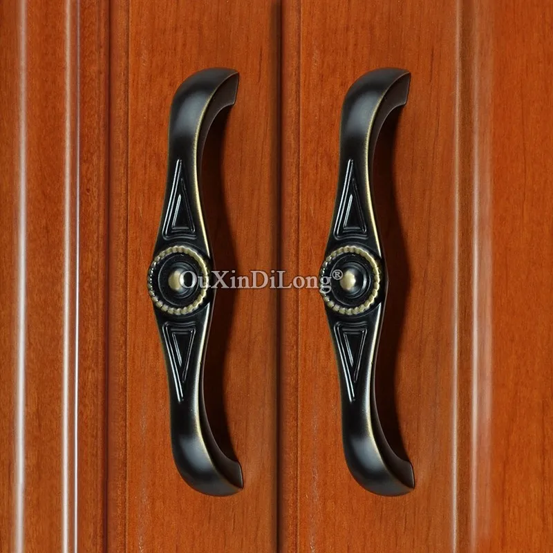 10PCS Elegant European Solid Brass Kitchen Cabinet Door Handles Cupboard Wardrobe Drawer Wine Pulls and Knobs | Обустройство дома