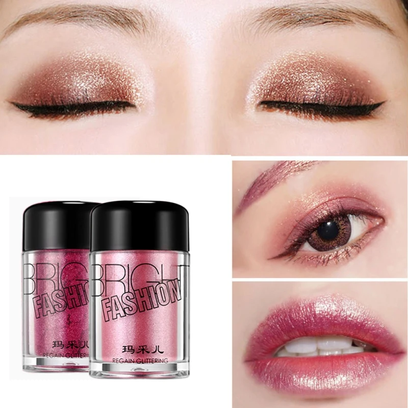 Блестящие тени для век водостойкие стойкие блестящие мерцающие румяна |