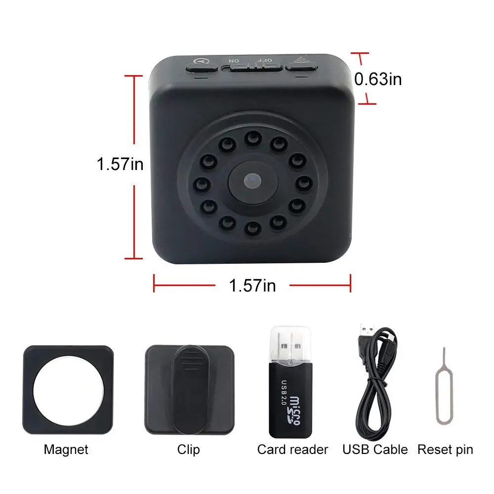 HYUCHON 1080P WiFi мини камера D102 IP домашняя беспроводная камера/детский монитор/няня с