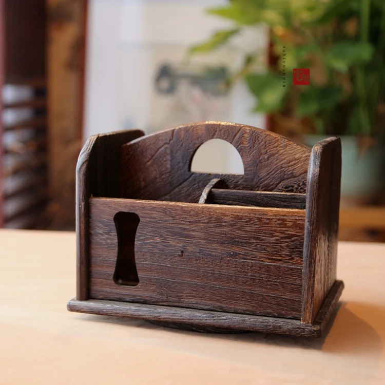 Деревянный ящик для хранения в японском стиле креативный Настольный мусора
