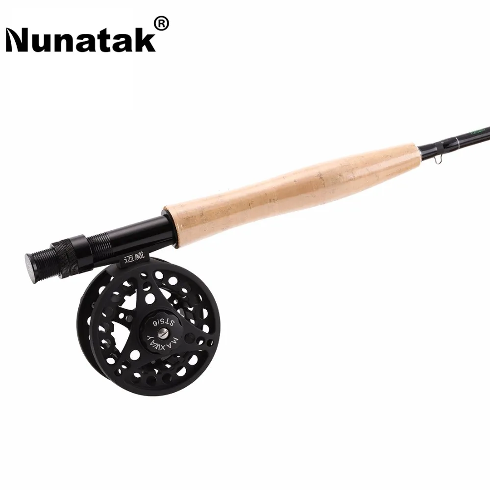 Maxway SeaKnight Fly Rod комбо наборы 5/6 # включает в себя высокоуглеродный стержень +