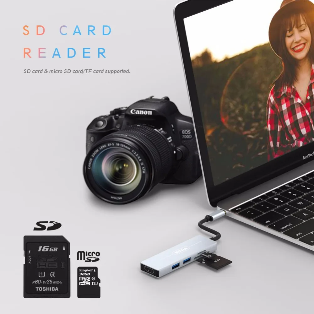 USB C 3 1 type c адаптер 5 в usb-c к hdmi для MacBook Pro chromebook note 8 thunderbol samsung galaxy s9 | Электроника
