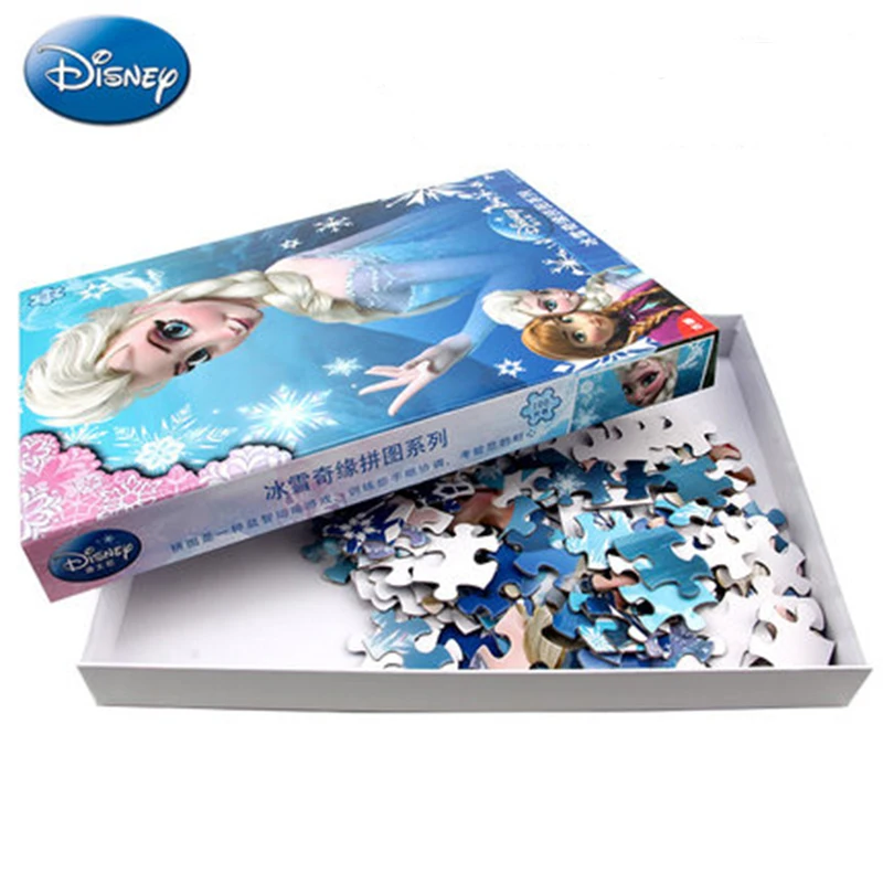 Disney princess frozen toys для детей 100 пазлов игрушки девочек 5 стилей детская игра