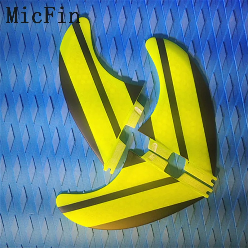 Micfin стекловолокно и сотовый плавник для доски для серфинга Подруливающее устройство FCS 2 плавник для серфинга FCS FUTURE FCS 1 FCS II размер коробки M три набора - Цвет: G5FCSII