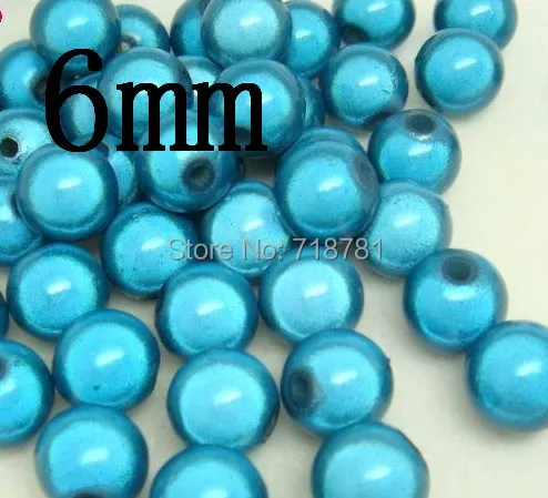 Круглые акриловые шарики разных цветов для ожерелий ручной работы 6 мм |