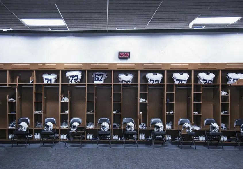 locker Football Locker Room Stadium Chairs Lockers backdrops High quality Computer print wall background | Электроника