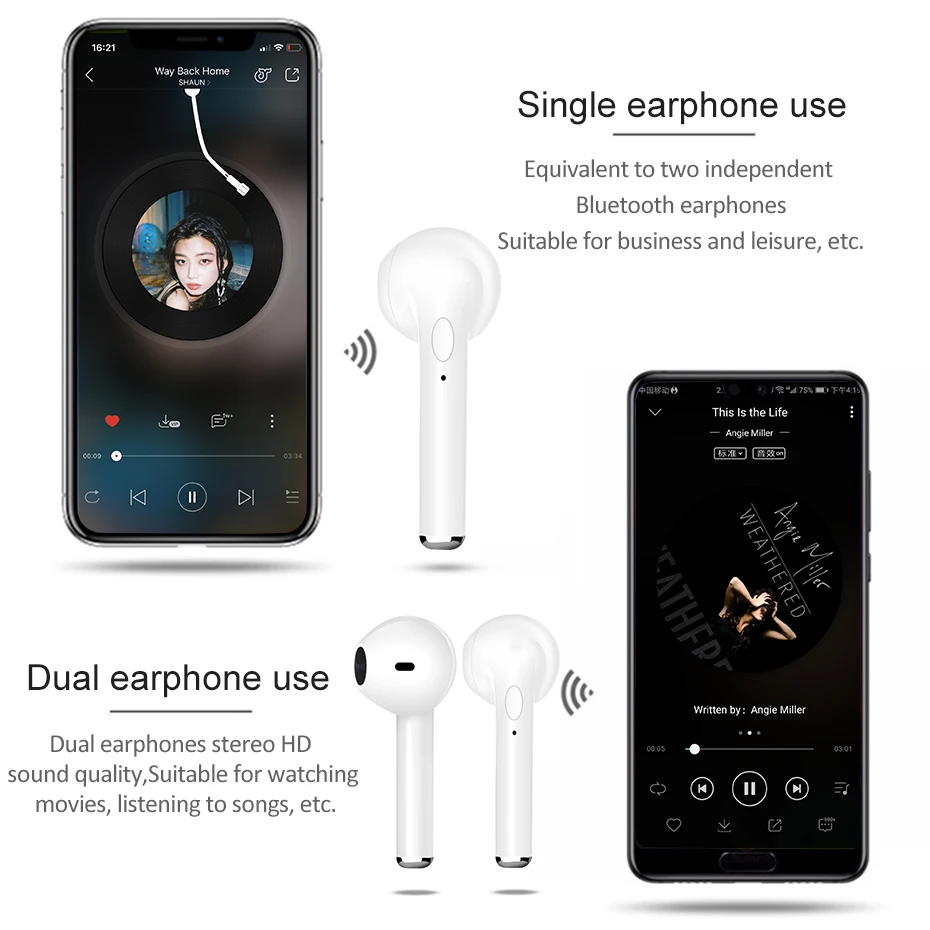 TiYiViRi i9 Tws наушники Bluetooth Беспроводной гарнитура стерео с зарядным устройством