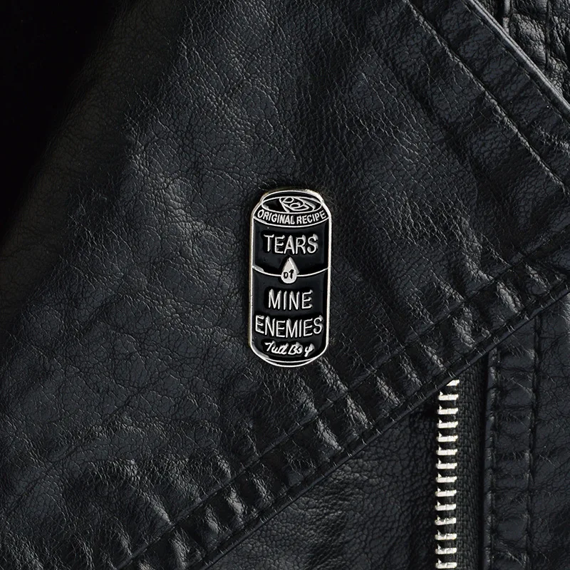 Металлическая брошь в виде соды Металлический Эмалированный значок аксессуары