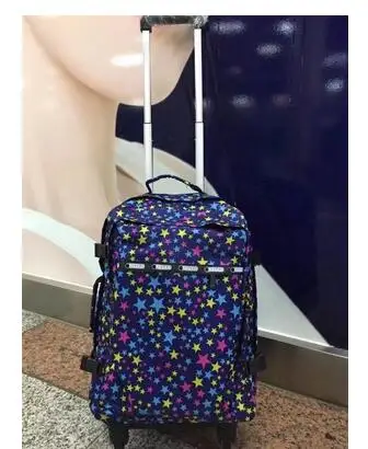 20 inch Чемодан на колесиках, Женский дорожный рюкзак на колесиках, багажные сумки, дорожный рюкзак, сумки на колесиках, чемодан, дорожная сумка на колесиках - Цвет: 20 inch