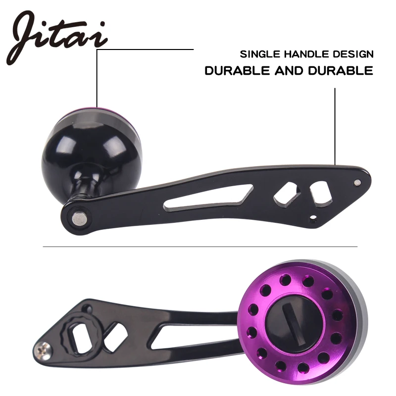 JITAI DIY металлическая Рыболовная катушка с ЧПУ одной ручкой из алюминиевого сплава