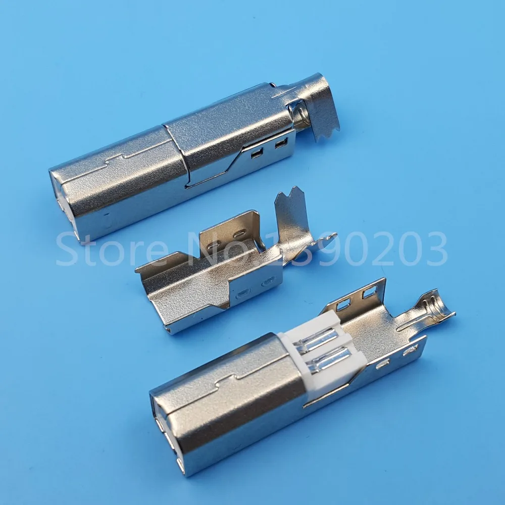 20 комплектов USB 2 0 Тип B Мужской провод разъем под пайку 4Pin для DIY | Обустройство
