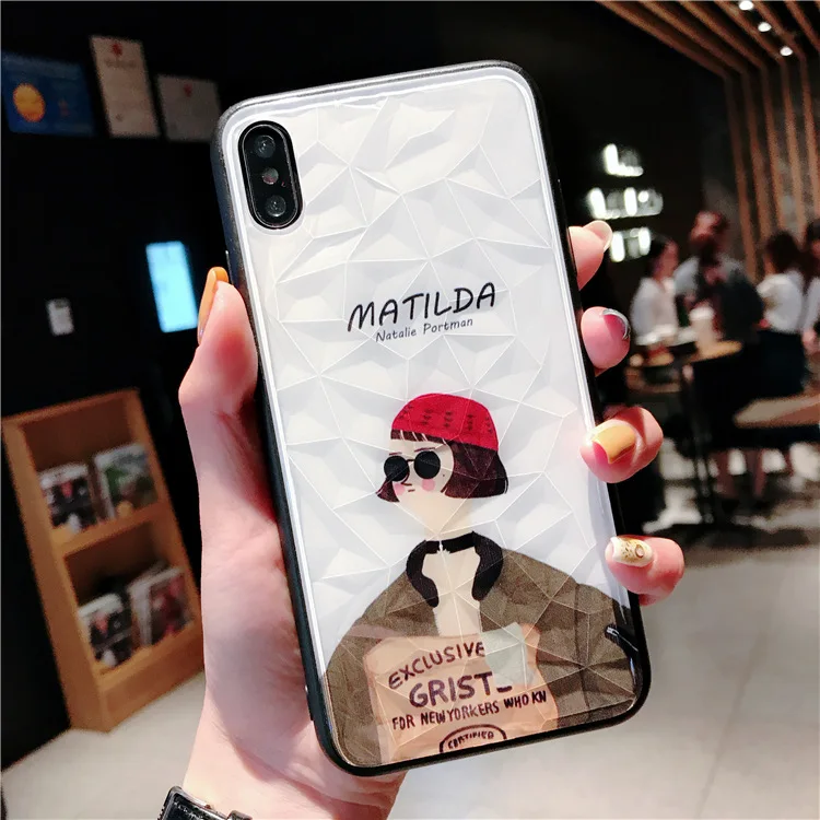 GlamPhone Чехол Diamond Leon/Профессиональный Чехол для телефона чехол для iPhone11ProMAX 6 6S 7 8 Plus XS Max XR X Простой жесткий чехол