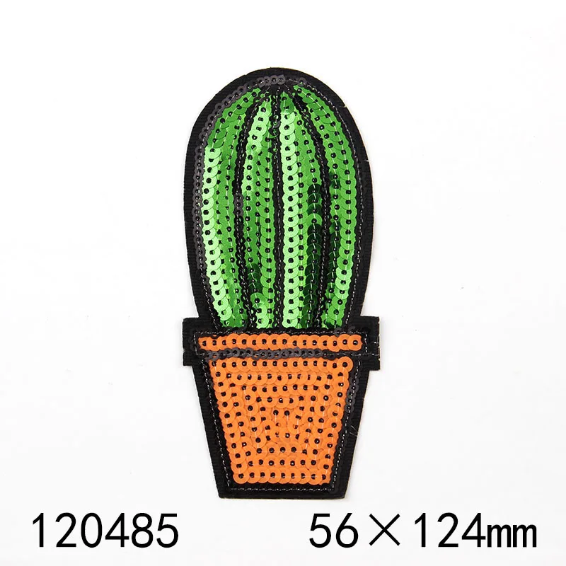 Лидер продаж 1 шт./компл. патчи с зелеными кактусами большого размера для шитья