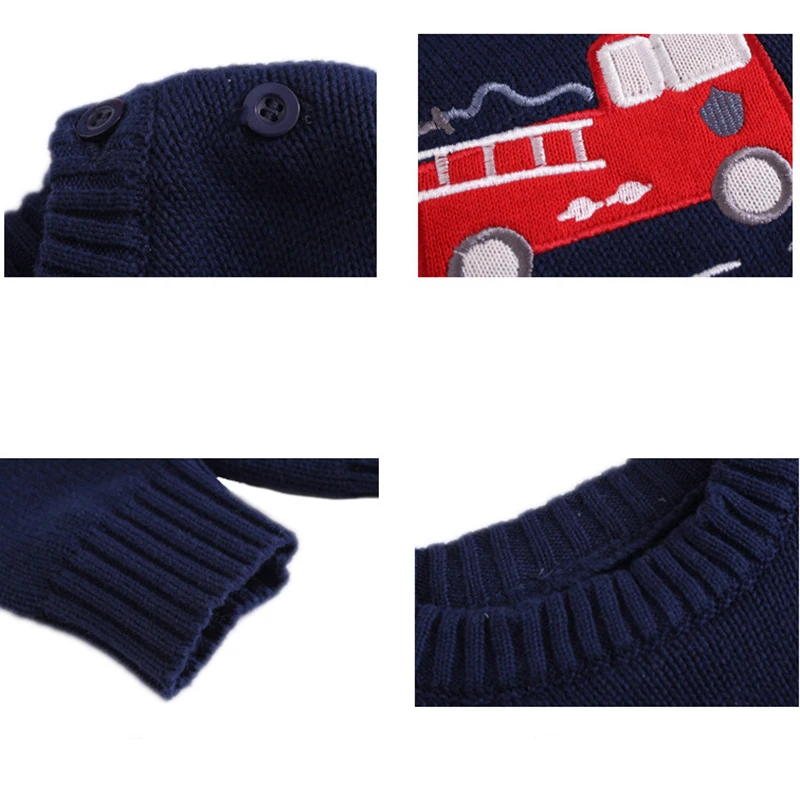Long sleeve Boys Sweaters 2018 Cartoon Baby toddler Sweater jumper Autumn Winter Knitted Pullover Warm Outerwear Kids SweaterP20 |