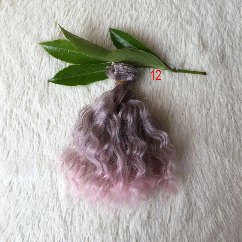 Новая мода 15 см и 25*100 DIY мини парик для куклы высокотемпературный материал