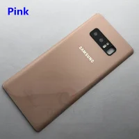 Для SAMSUNG Galaxy Note 8 N950 N950F N9500 Задняя стеклянная крышка для батареи задняя дверь чехол для корпуса для SAMSUNG Note 8 Задняя стеклянная крышка - Цвет: Розовый