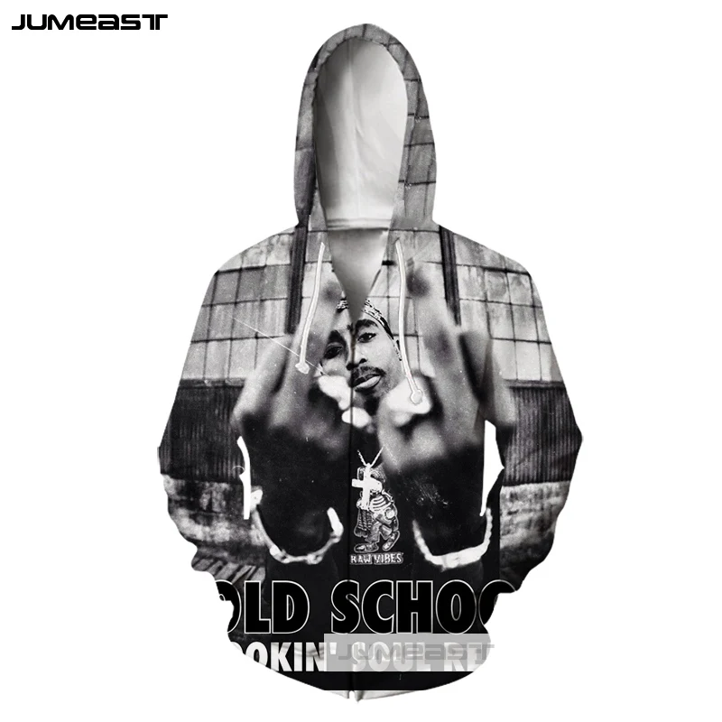 Jumeast/брендовая одежда с 3D принтом для мужчин/женщин американская певица 2pac