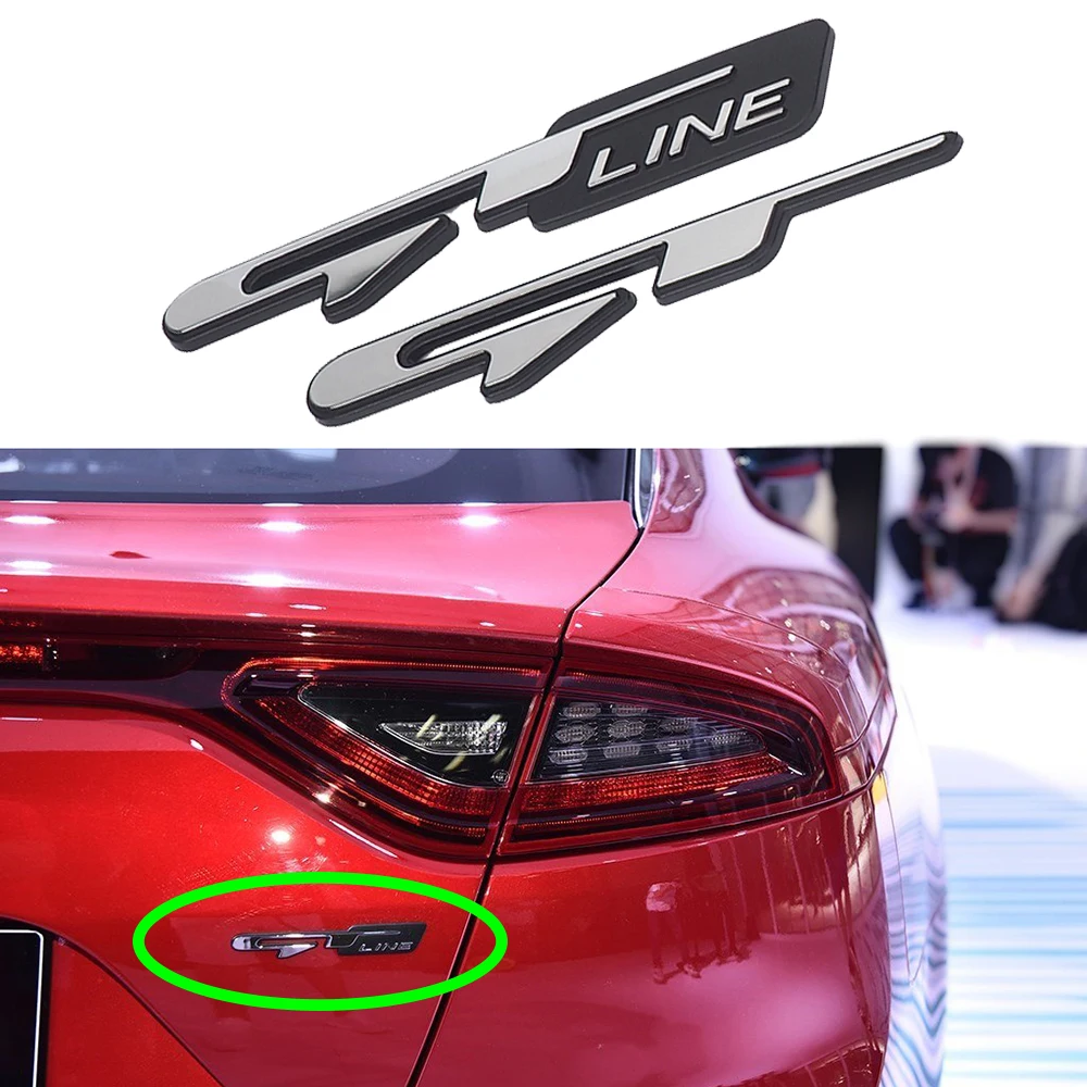 Тюнинг автомобиля наклейка с эмблемой буквы GT Line логотип наклейки для Kia Forte Ceed