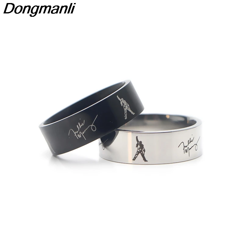 

P3449 Dongmanli Singer band Music Art Stainless steel Ring Jewelry fans Gift