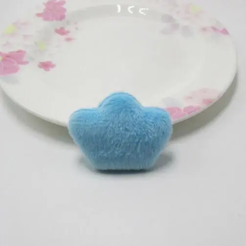 30pcs/lot 4.5x3.5cm Mixed Padded Felt furry Crown Appliques For Kid DIY Patch And Baby Headwear Accessorie | Дом и сад