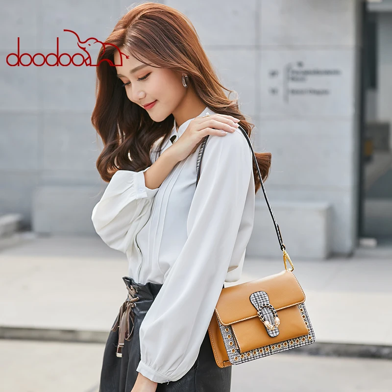 Новые Модные женские Сумки из искусственной кожи с клапаном на плече и