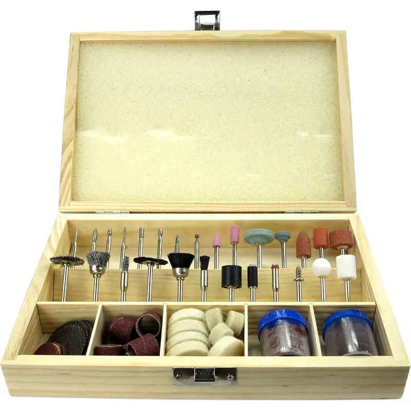 100pcs Multitool Universal Rotary Accessory Kit Drilling Sawing Sanding Grinding Polishing Power Tool Set For Dremel with Box |