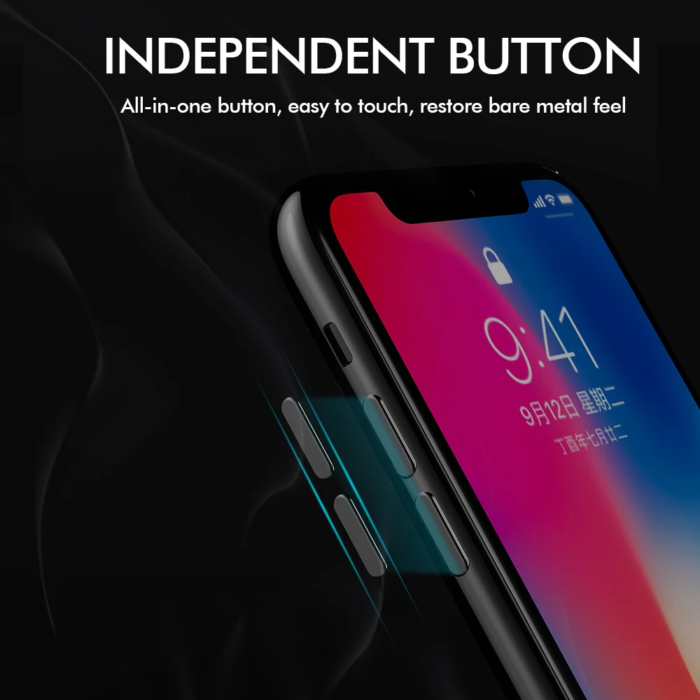 KEYSION чехол из закаленного стекла для телефона iPhone Xs Max XR блестящая задняя крышка