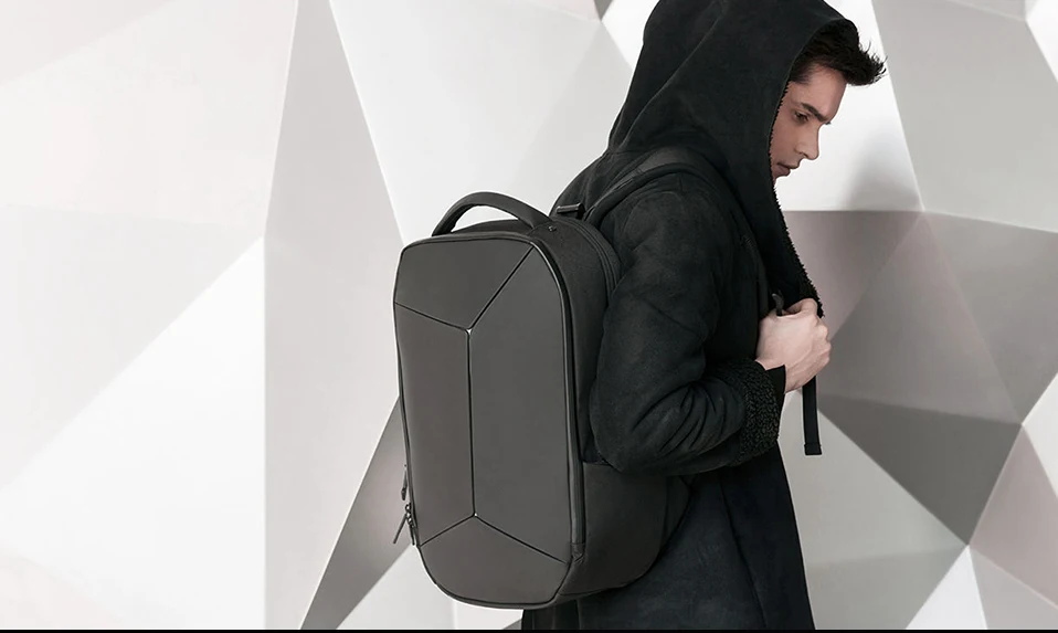 Подлинный рюкзак Xiaomi Geek, водонепроницаемый, 15,6 дюймов, для ноутбука, на молнии, дизайнерские сумки, бизнес, для путешествий, для подростков, мужская, женская сумка