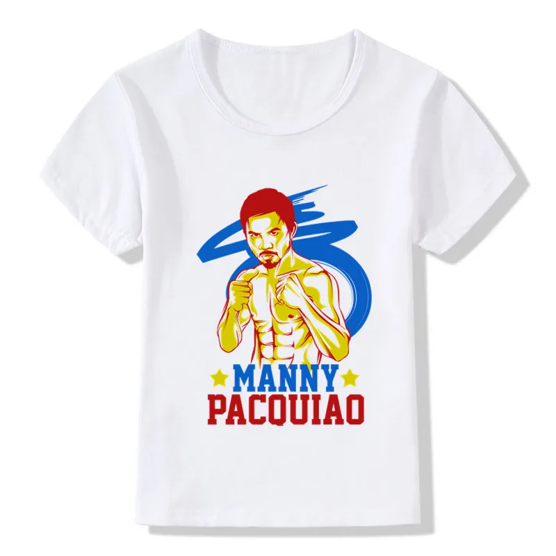 Детские Майки с боксером MVP Manny Pacquiao MP летние топы короткими рукавами для