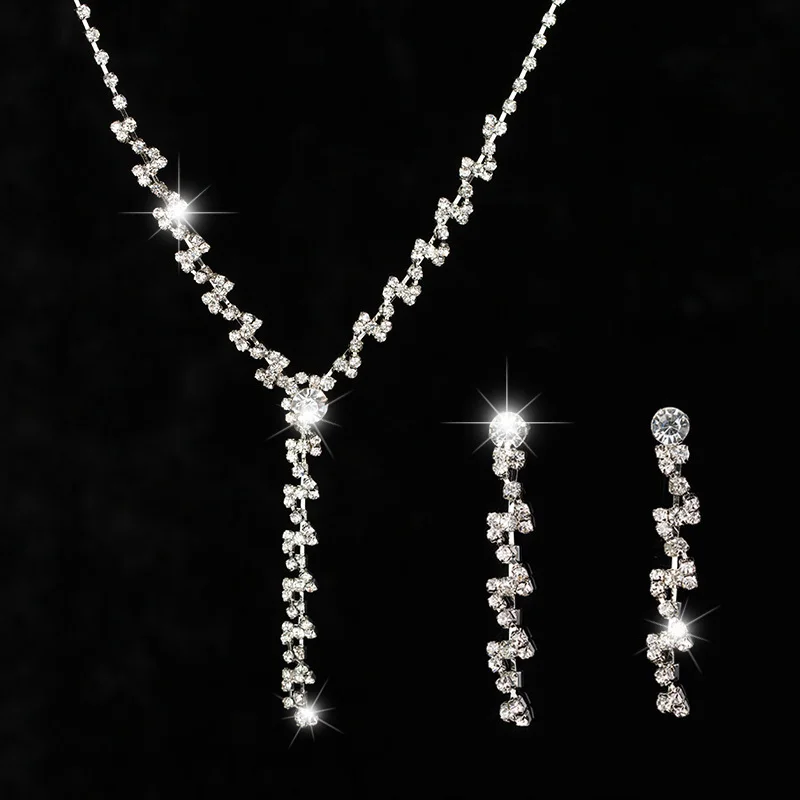 Комплект из колье и серёг с австрийским кристаллом|earrings light|jewelry daughterjewelry castings for