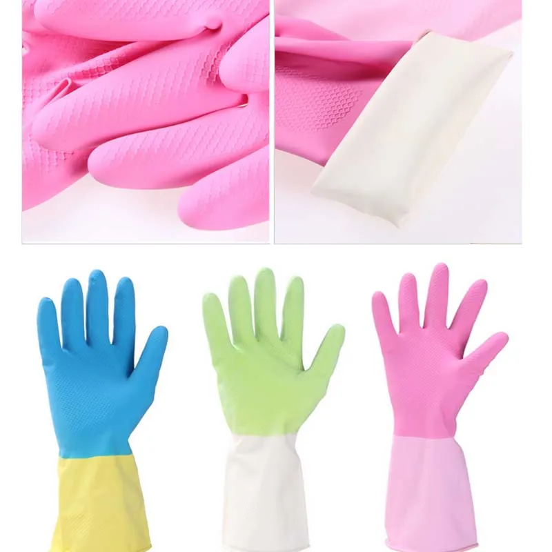Латексные перчатки с длинным рукавом для мытья посуды бытовые инструменты