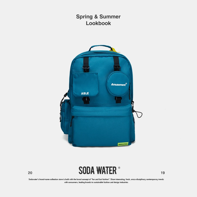 Рюкзак SODA WATER школьный повседневный рюкзак для ноутбука уличная одежда упаковка