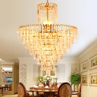 modern crystal chandelier american gold chandeliers lighting fixture home indoor lighting dining room hotel hall lobby led lamps