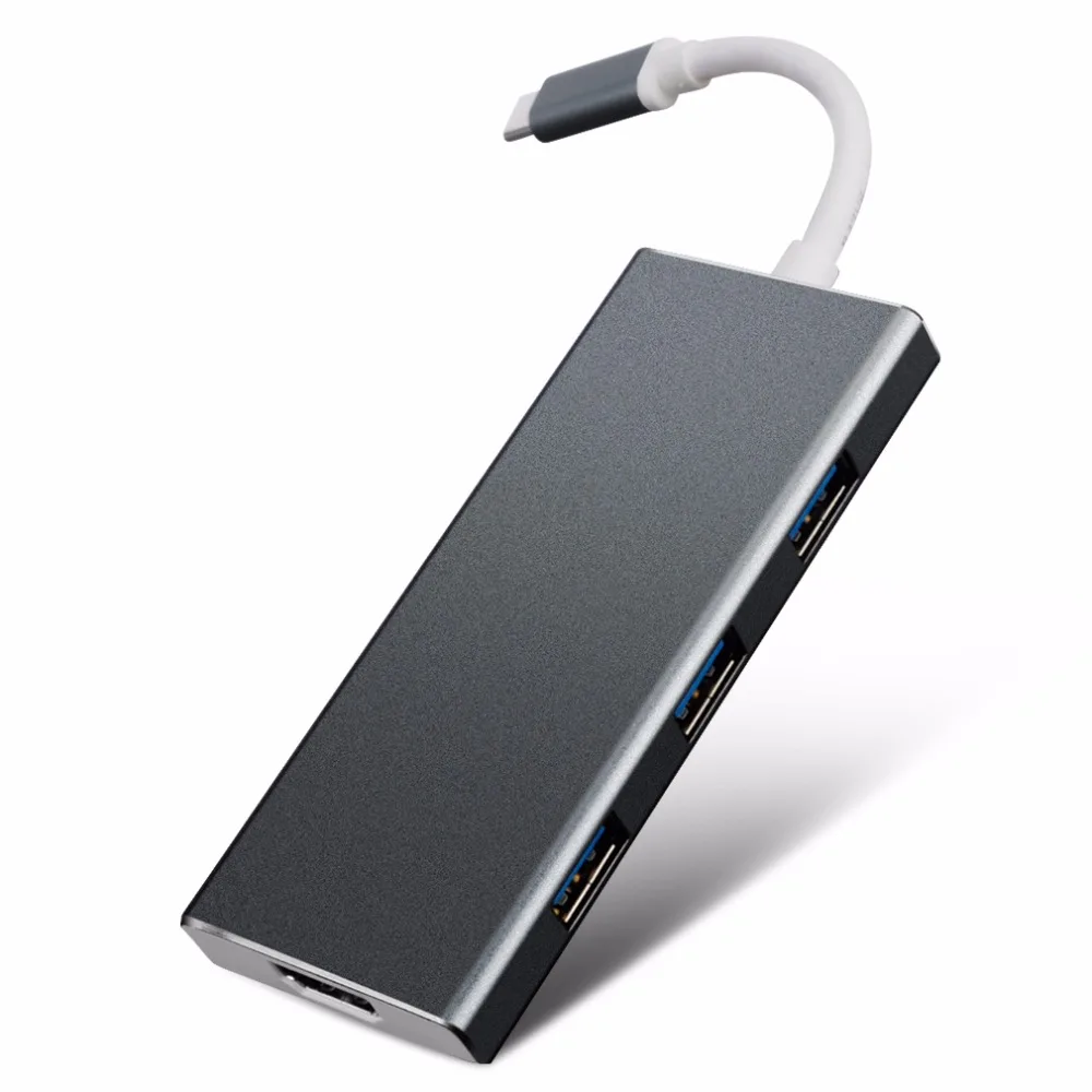 Thunderbolt 3 USB C 1 Type к HDMI 4K 30Hz USB3.0 концентратор TF SD карта 5IN1 кабель мини адаптер для Macbook