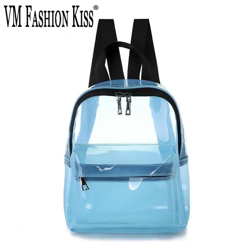 VM FASHION KISS летний модный прозрачный рюкзак для девушек женские маленькие