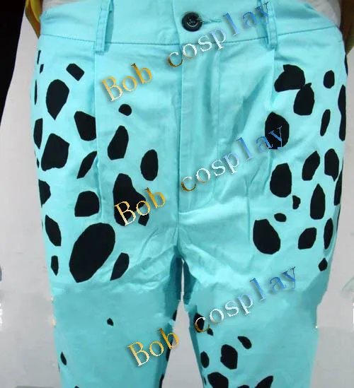 trousers Один кусок Трафальгар Ло косплей костюм униформа, толстовка свитер куртка, футболка, брюки и тени для век - Цвет: trousers