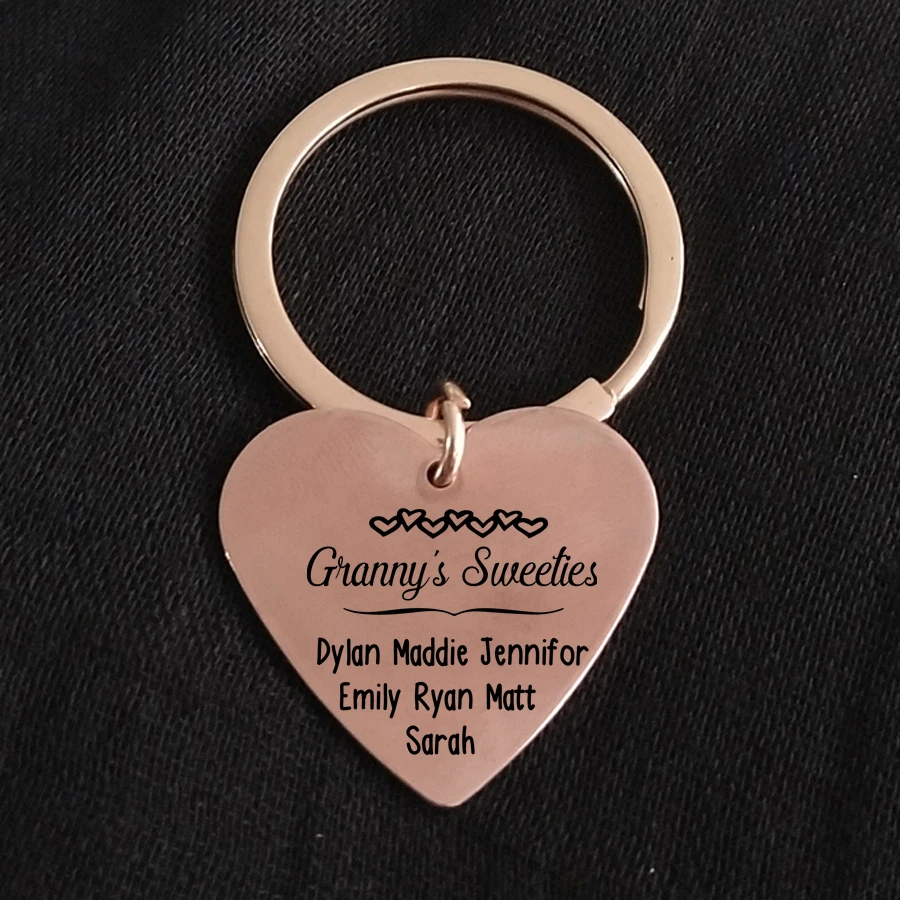 Private Customized Keychain Heart Shape Jewelry For Couple Lover Family Keyring Gift Birthday Souvenir Car Key Pendant Decor | Украшения и
