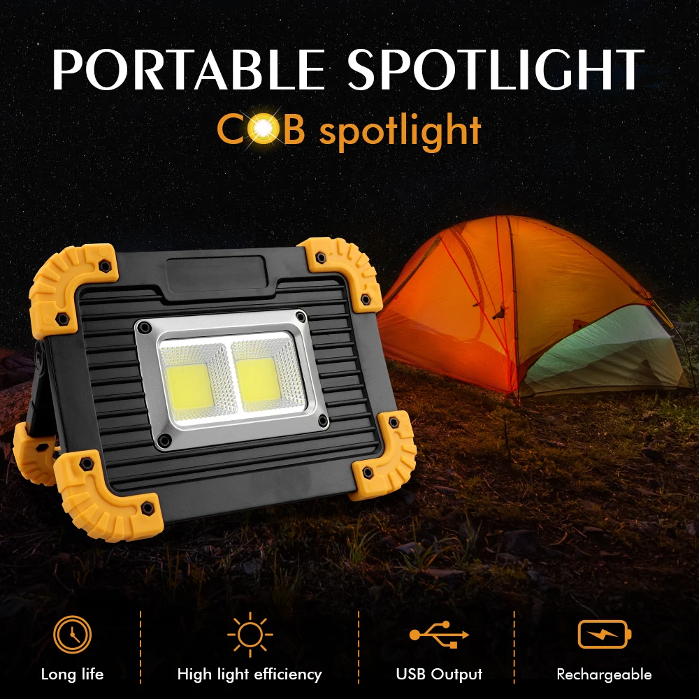 Светодиодный портативный фонарь осветительный прибор для кемпинга USB