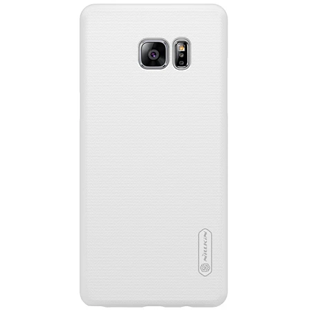 Белый NILLKIN облегающий чехол для SAM samsung Galaxy Note FE вентилятор издание жесткая ультраматовая защитная накладка матовый чехол-Обложка - Цвет: Белый
