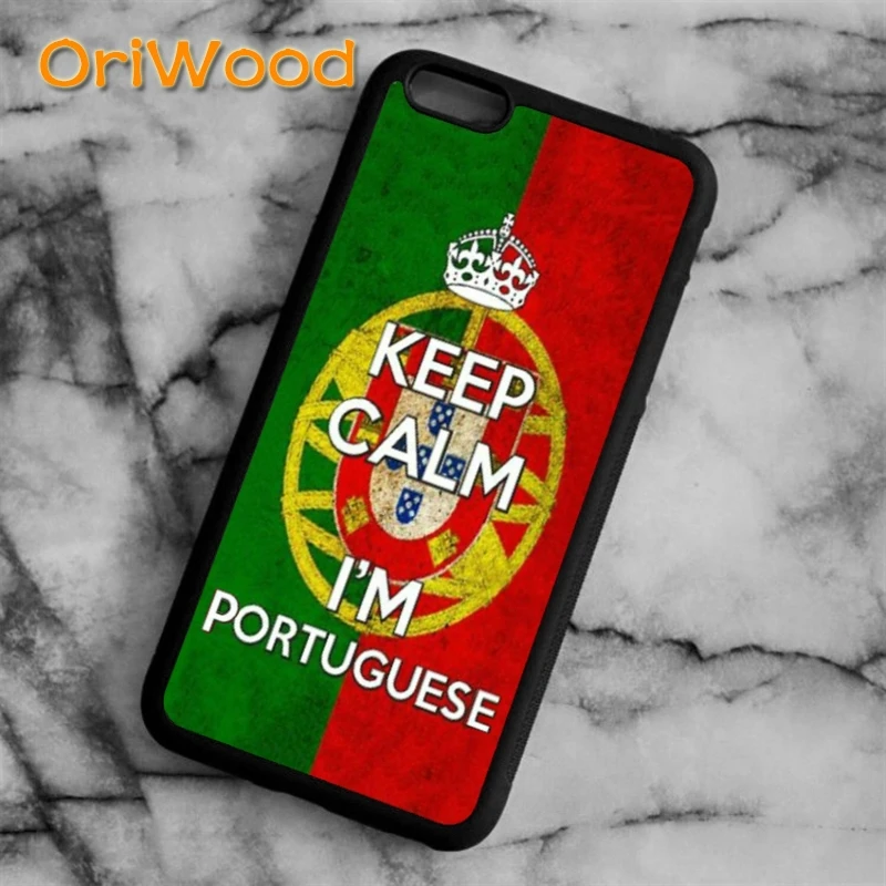 Чехол OriWood keep calm i'm Португалия португальский чехол для iPhone 6s 7 8 plus X XR XS 11 12 13 pro max